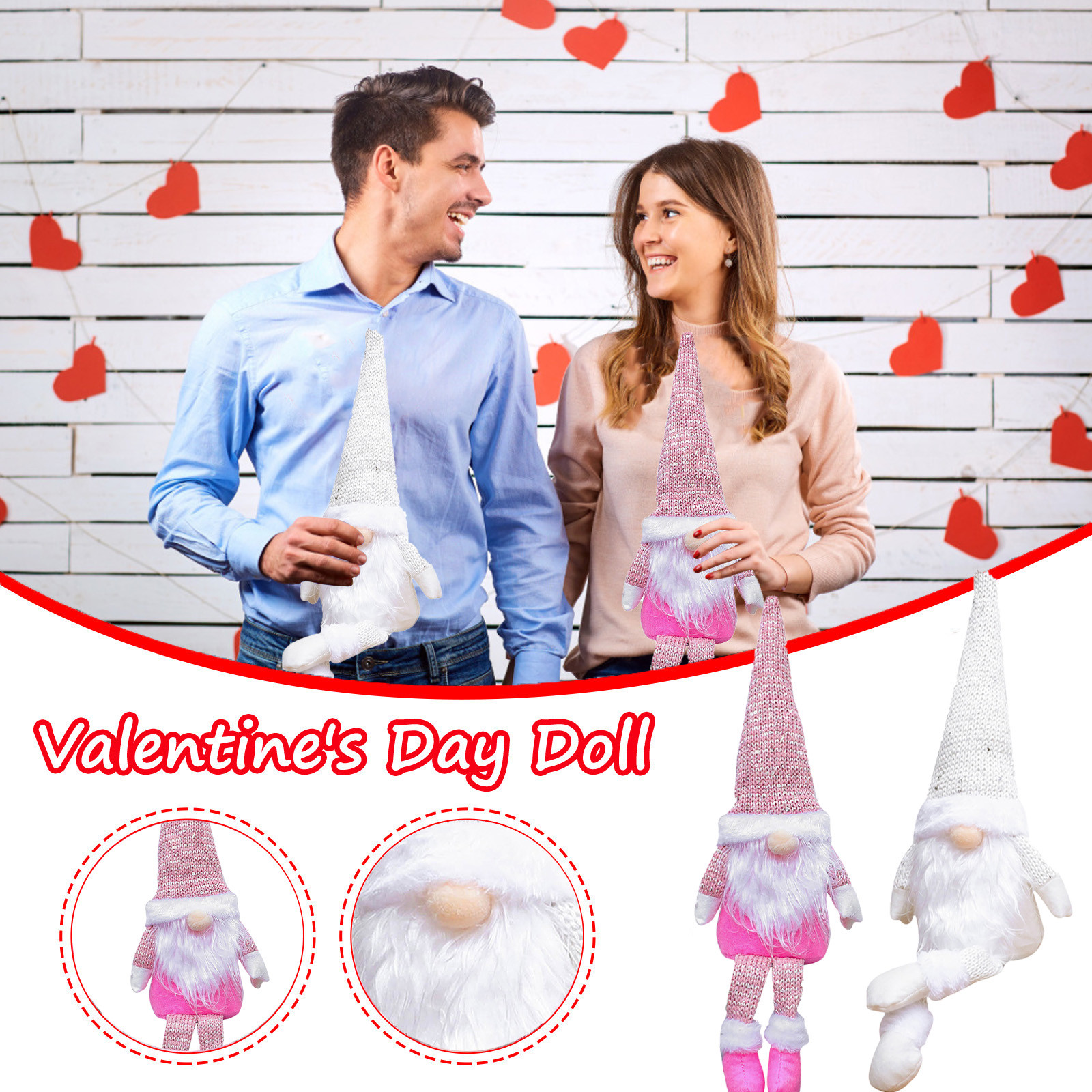 Knqrhpse Valentines Day Decorations,Valentines Day Table Decor Valentine's Day Faceless Doll Cloth Do Home Decoration Living Roomadult Valentines Home