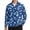 Blue Cloud Swirl, variant on Xoenoiee Lotus Flower Peony Mountain Print Mens UPF 50+ Sun Protection Golf Shirt Long Sleeve 1/4 Zip Athletic Shirt Quick Dry Sweatshirt Lightweight Rash Guard for Golf Running Fishing Outdoor, S
