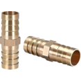 thumbnail image 1 of 16mm Or 5/8" Id Brass Barb Splicer Fitting,straight Barb Hose Fitting Air Gas Water Fuel,2pcs, 1 of 3