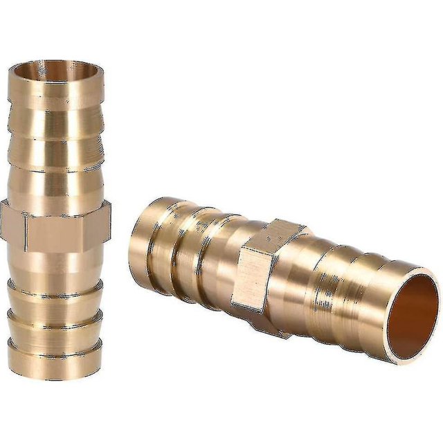 16mm Or 5/8" Id Brass Barb Splicer Fitting,straight Barb Hose Fitting Air Gas Water Fuel,2pcs