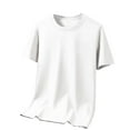 thumbnail image 2 of DayScoop Men's Short Sleeve T-Shirt Ice Silk Cooling Crew Neck Solid Color Summer Breathable Casual Daily Tops Tees, 2 of 7