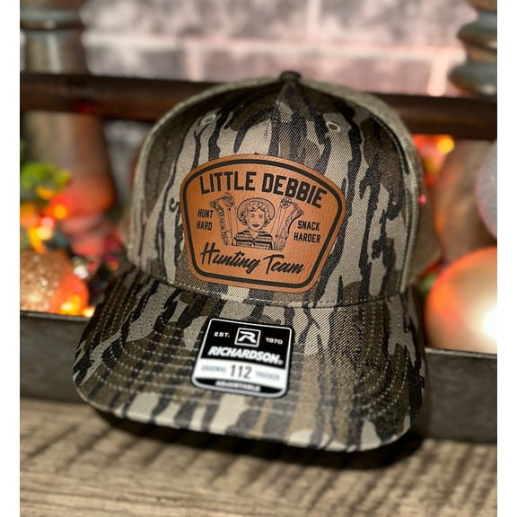 Little Debbie hunting club Leather Patch Hat