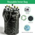 thumbnail image 4 of MIDODO Recycling Bin for Kitchen Indoor Home, Large 26 Gallon 100L Recycle Bin with Lid Removeable Reusable Inner Bag for Bottle Can Plastice Stickers, 4 of 8