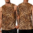 thumbnail image 2 of HAJWOH Men Leopard Printed Tank Top Muscle Sleeveless Summer Big and Tall Summer Beach Soft Gym Shirts, 2 of 6