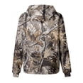 thumbnail image 5 of newwalpole Camo Hoodies for Kids Maple Leaf Print Sweatshirt with Pocket | Oversized Drop Shoulder Pullover Tops Casual Long Sleeve Girls Cute Hoodies(Bronze,5-6), 5 of 6