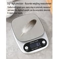 thumbnail image 4 of Kitchen electronic scale - precise, small-sized, high-precision gram scale, electronic scale made of stainless steel, for medicinal herbs and coffee roasting.,10kg-1g -Silver, 4 of 8