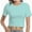 Aqua, variant on Womens Short Sleeve Crop Top Crew Neck Shirt Sexy Slim Fitted Casual Base Layer Soft Workout Shirt Going Out Tops