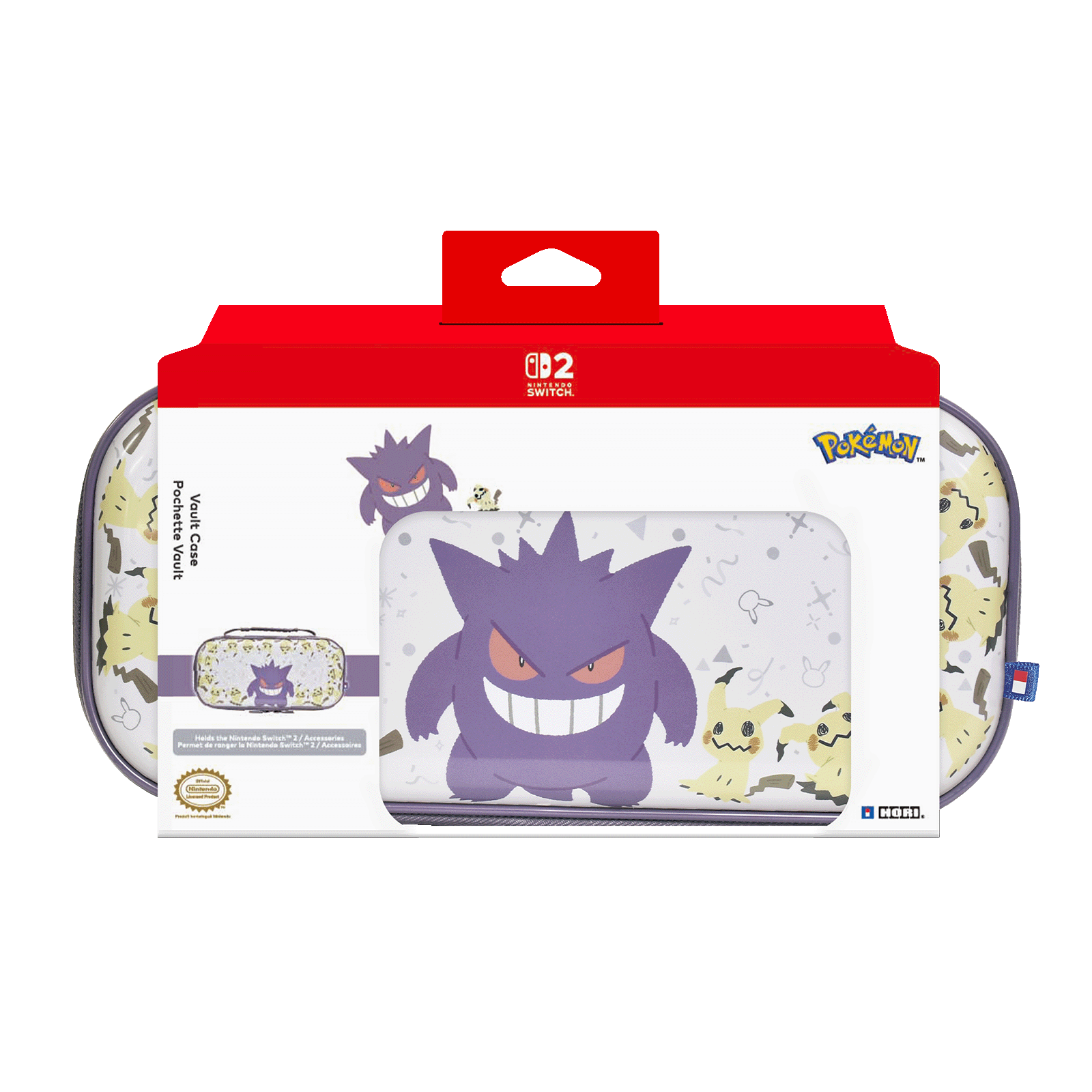 HORI Vault Case (Gengar & Mimikyu) - Hard Shell Carrying Case for