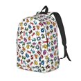 thumbnail image 1 of Balery Colorful Numbers Mochila Clásica Impresa Básica para Viaje, Mochila Escolar Resistente al Agua, Mochila de Lona con Correas Ajustables-Small, 1 of 5