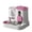 Pink, variant on Automatic Pet Feeder and Water Dispenser Set - Blue, Self-Dispensing Feeding Station with Detachable Design, for Cats, Small Dogs, Indoor Pets