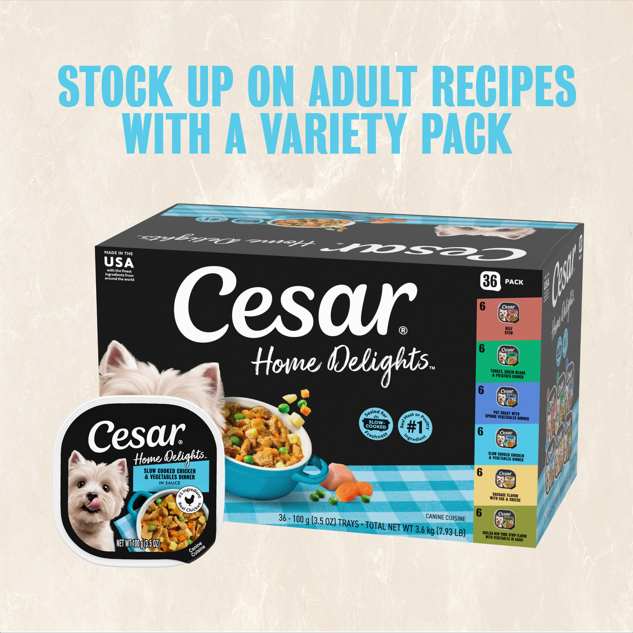 Cesar Home Delights Variety Pack Wet Dog Food, 12 Trays photo 8