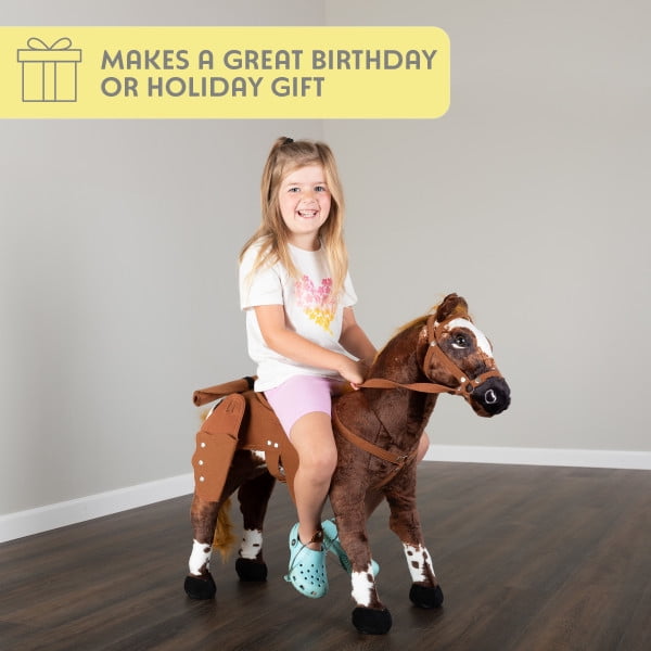 Happy Trails Ride on Cowboy Horse with Sounds for Kids Ages 3 and Up