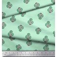 thumbnail image 2 of Soimoi Rayon Fabric Floral Block Printed Craft Fabric by The Yard 56 Inch Wide, 2 of 5