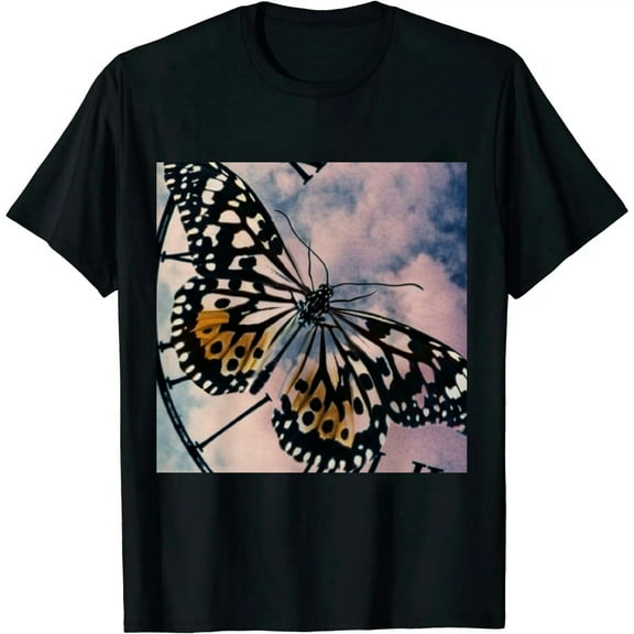 Qinduosi Women's Casual Crewneck Short Sleeve Oversized T Shirt Graphic Tees Black