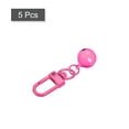 thumbnail image 3 of Uxcell 5 Pack Pet Bells, 13mm/0.51" Dia Rose Red Carbon Steel Bells with Clasps for DIY Crafts, 3 of 4