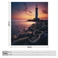 thumbnail image 2 of Ocean Lighthouse for Women Men Kids Flannel Throw Blankets Soft Fuzzy Lightweight for Home Decor Couch Bed Sofa, 2 of 8