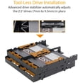 thumbnail image 3 of ICY DOCK Support Flex-FIT Quattro MB344SP 4 x 2.5 HDD/SSD pour Baie Externe 5.25 Pouces, 3 of 5