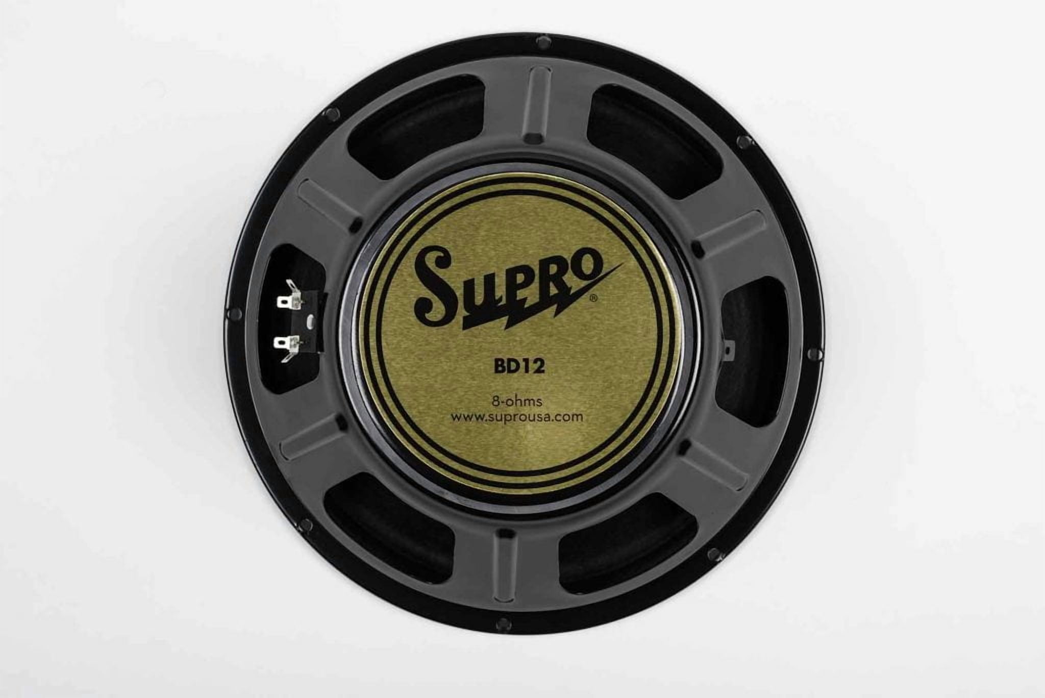 Supro 1696RT Black Magick Reverb 25-Watt 1x12 inch Tube Combo Amp (Black Rhino)