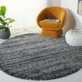 thumbnail image 2 of SAFAVIEH Hudson Shag Jaden Striped Area Rug, Dark Grey/Ivory, 9' x 12', 2 of 7