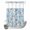 Light Blue, variant on No Hook Shower Curtain, Turquoise Coastal Shower Curtains for Bathroom with See Through Top Window, Nautical Beach Ocean Starfish Coral Shells Waterproof & Washable Bath Curtain Standard 72"x72"