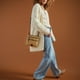 thumbnail image 5 of Bolso Dooney & Bourke para mujer North South con triple cremallera, azul marino, 5 of 6