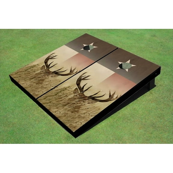 Custom Texas Flag With Deer Custom Cornhole Board