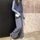 thumbnail image 5 of Qarigey Pantalones Mujer Pantalón Largo Pierna Ancha Pantalón Casual Mujer Cintura Alta Prendas para la parte inferior del cuerpo Gris XXL, 5 of 5