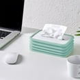 thumbnail image 4 of Silicone Tissue Box, Auto-draw Paper Holder, Household Paper Dispenser, Automatically Sinks to Bottom, Stylish Living Room Decor, Ideal for Home Use, Convenient Tissue, Ihhxbz | Blue, 4 of 9