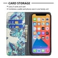 thumbnail image 4 of iPhone 13 Pro Max Wallet Case PU Leather Folio Flip Stand, Allytech Magnetic Credit Card Holder Protective Anti-Scratch TPU Bumper Skin Cover for iPhone 13 Pro Max 6.7" 2021, Banana Leaf, 4 of 4