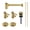 Brass, variant on Kingston Brass CC53308DLTRMK1 Standard Mount Plumbing Sink Trim Kit with Bottle Trap and Drain (No Overflow), Brushed Nickel