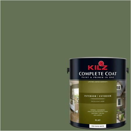 KILZ COMPLETE COAT Interior/Exterior Paint & Primer in One #LG280-02 Organic (Best Paint For Garden Shed)