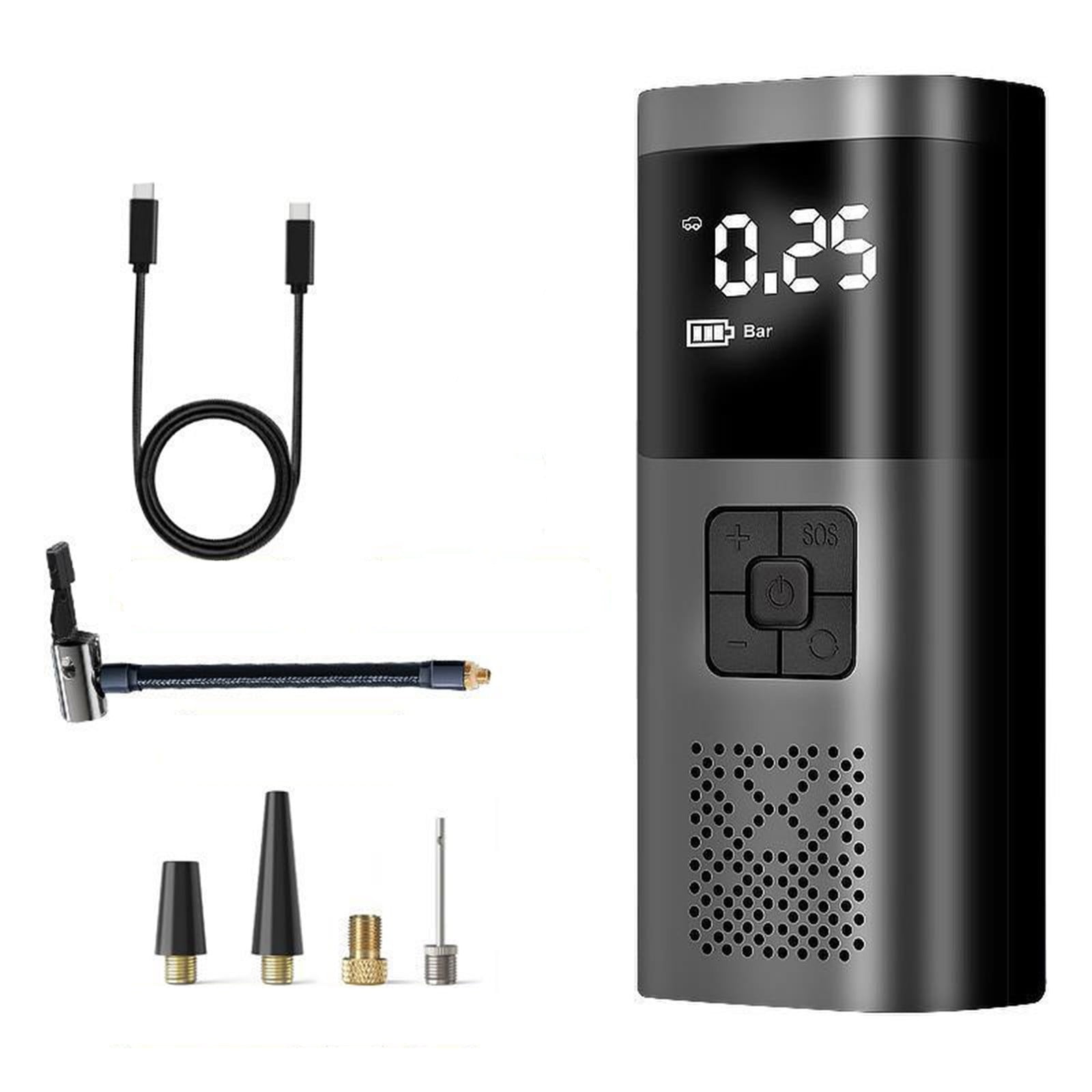 Compressor Tire Inflator Portable Inflator Pump For Car Tires 12V Auto Tire Pump With Digital Pressure Gauge With Emergency LED Light For Car Bicycle
