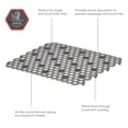 thumbnail image 4 of Spectrum Diversified Hexa Small Raised Feet Quick-Drying, Heavy-Duty Protector with Non-Slip Surface, Mat for Dual Sinks, Frost/Gray, 4 of 4