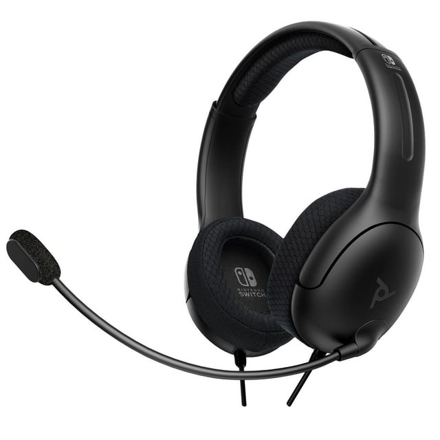PDP AIRLITE Wired Headset: Black For Nintendo Switch, Nintendo Switch - OLED Model
