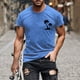 thumbnail image 5 of Camisas de Manga Larga para Hombres Casual Impreso Cuello Girado Abajo, Lado Dividido Botón Abajo Blusa para Al Aire Libre, Diario Y Primavera Verano, 5 of 5