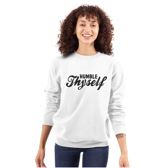 Humble Thyself Christian Faith Sweatshirt for Men or Women Brisco Brands S