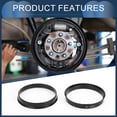 thumbnail image 4 of Unique Bargains Hub Centric Rings, 64.1mm ID 67.1mm OD  Car Wheel Hubrings ABS Plastic Black, 4pcs, 4 of 7