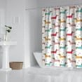 thumbnail image 2 of Colorful Funny Dachshund Shower Curtain 72"x72" ,Bathroom Decorative Shower Curtains Set with 12 Hooks,Modern Waterproof Washable Shower Curtain, 2 of 6