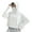 White, variant on Mdesiwst Women Sunscreen Coat Zipper Opening Hooded Face Nack Protection Ice Silk Anti-UV Thin Soft Breathable Long Sleeve Color Matching Cycling Camping Jacket