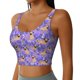 thumbnail image 2 of Fotbe Pugs and Flowers Sujetador Deportivo Largo sin Aros para Mujer con Almohadillas y Soporte Medio, Transpirable y Absorbente, Camiseta Tipo Chaleco o Tank Top-Small, 2 of 8