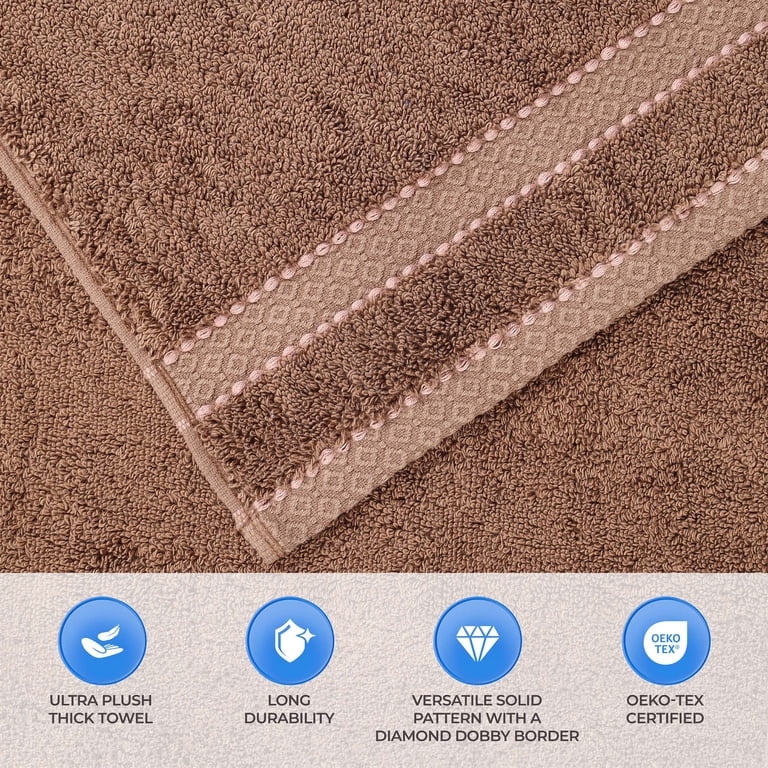 Superior Niles Giza Cotton 2-Piece Bath Sheet Set, Chocolate photo 4