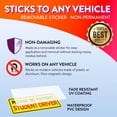 thumbnail image 5 of Rio Salto Removable New Driver Sticker for Car Funny Student Driver Stickers New Driver Gifts New Car Driver Gifts Please Be Patient Teen Boy Girl Bumper Stickers and Windows - Removable Paint Safe, 5 of 8