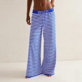 thumbnail image 6 of Cotton Sweatpants Women Hiking Cargo Pants Women Straight Leg Sweatpants for Women Capri Pants for Women Plus Size Stretchy Work Pants Wide Leg Cargo Pants for Women Blue S, 6 of 7