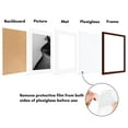 thumbnail image 3 of Americanflat 17x23 Picture Frame with Polished Plexiglass - Set of 2 - Use as 13x19 Frame with Mat or 17x23 Frame Without Mat - Galleria Collection - Gallery Wall Frame Set for Wall Dis, 3 of 7