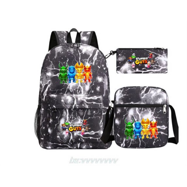 STUMBLE-mochila escolar de lona impermeable para adolescentes, niñas y niños, Mochilas Kawaii para estudiantes, Mochilas para portátil de 3 piezas