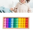 thumbnail image 1 of Juego de apilamiento de cubos de piedras preciosas acrílicas de arcoíris, regalo Ideal, bloques de construcción, juego de bloques de cubos para niños , 40 piezas, 1 of 8