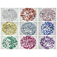thumbnail image 4 of U8MO 2000 Crystal Acrylic Faceted Round Flatback Rhinestone Glue on Gems 3mm 12ss-Purple, 4 of 8