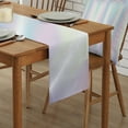 thumbnail image 3 of Table Runner 70 Inches Long for Kitchen Dining, Abstract Gradient, Dresser Scarf Farmhouse, Dining Table Decorations for Wedding/Parties, Modern Minimalistic Geometric Ripple Art 13 x 70 In, 3 of 9