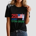 thumbnail image 5 of vigerkar 4th of July Shirts Women American Flag Patriotic Shirts USA Star Stripes Graphic T Shirt Short Sleeve Summer Tees (Blue, XXL), 5 of 6