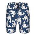 thumbnail image 3 of Goofa Shark Printed Mens Swim Trunks Summer Quick Dry Short Beach Swimwear Bathing Suits-, 3 of 9